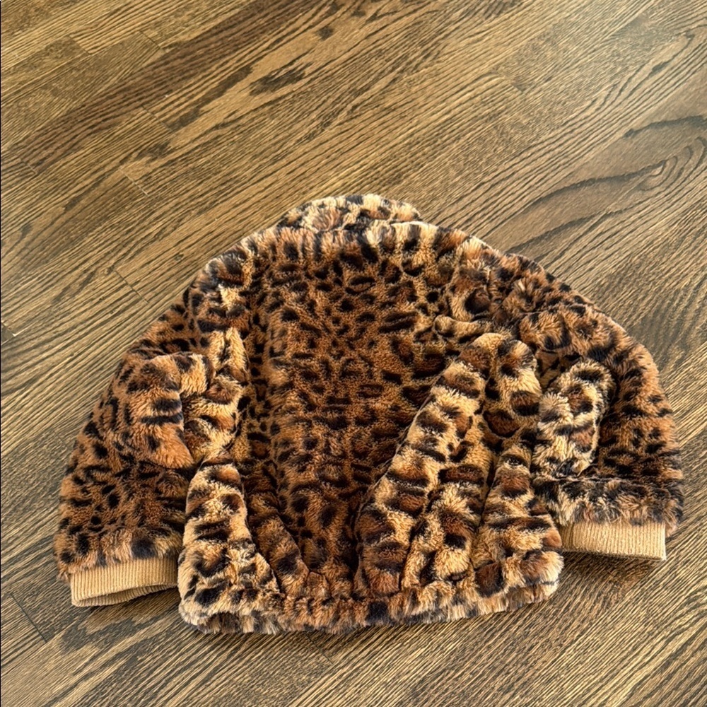 Leopard Print Faux Fur Jacket - Picture 5 of 5